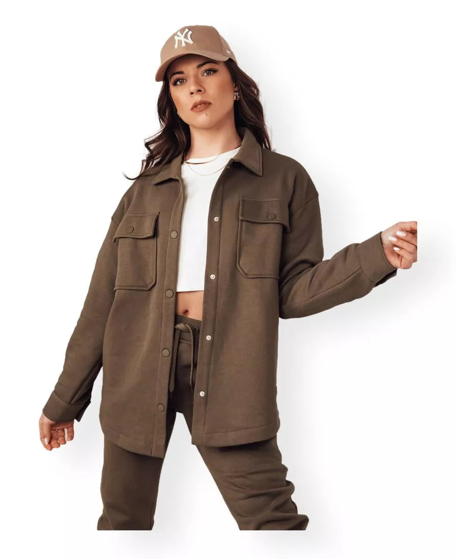 Sieviešu brūna jaka Vilan