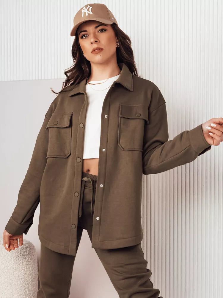 Sieviešu brūna jaka Vilan