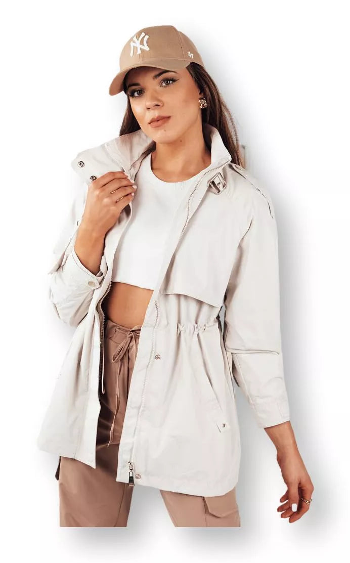 Sieviešu brūna plāna jaka Tilan