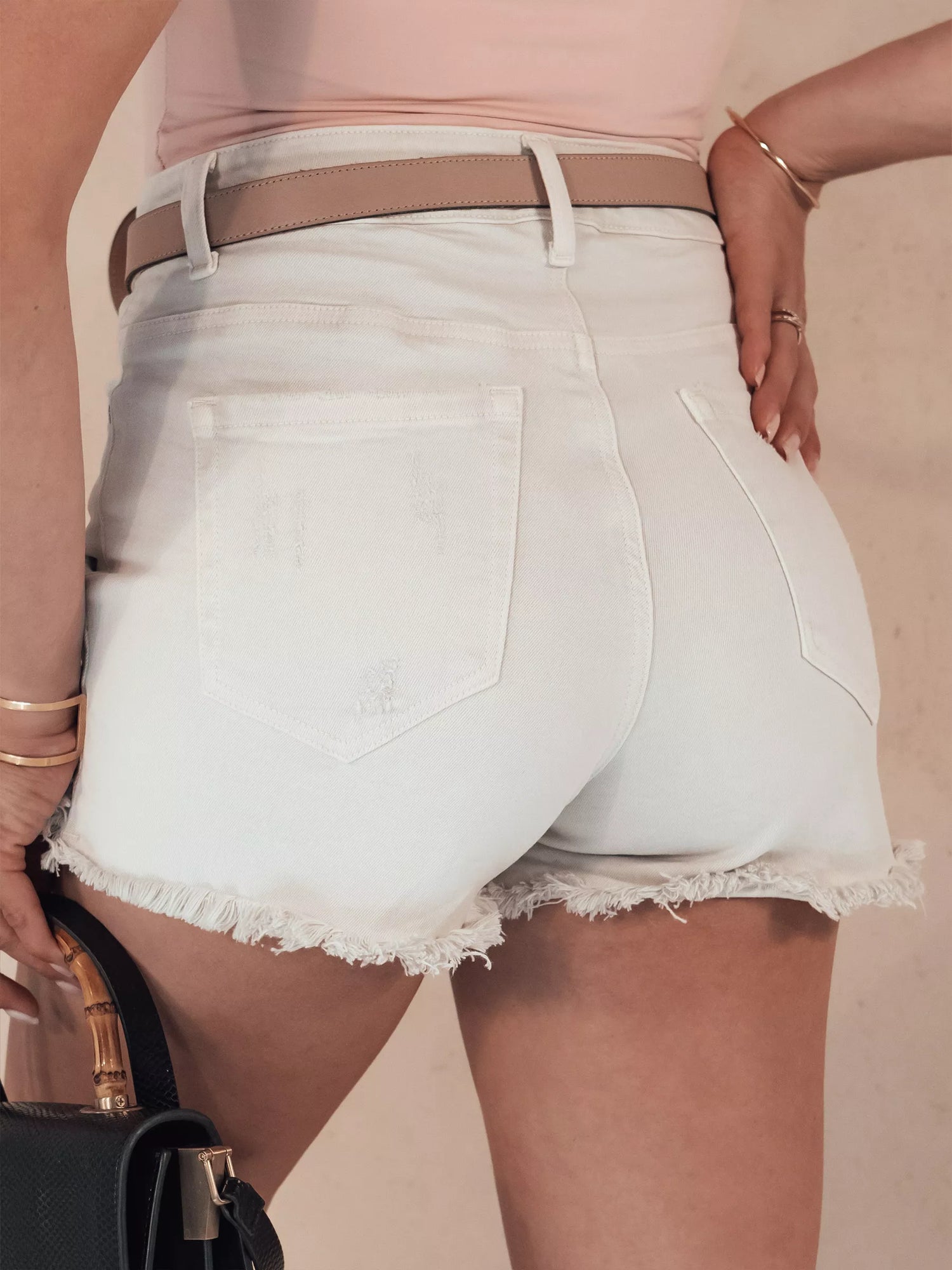 Sieviešu brūni džinsa šorti Popglam