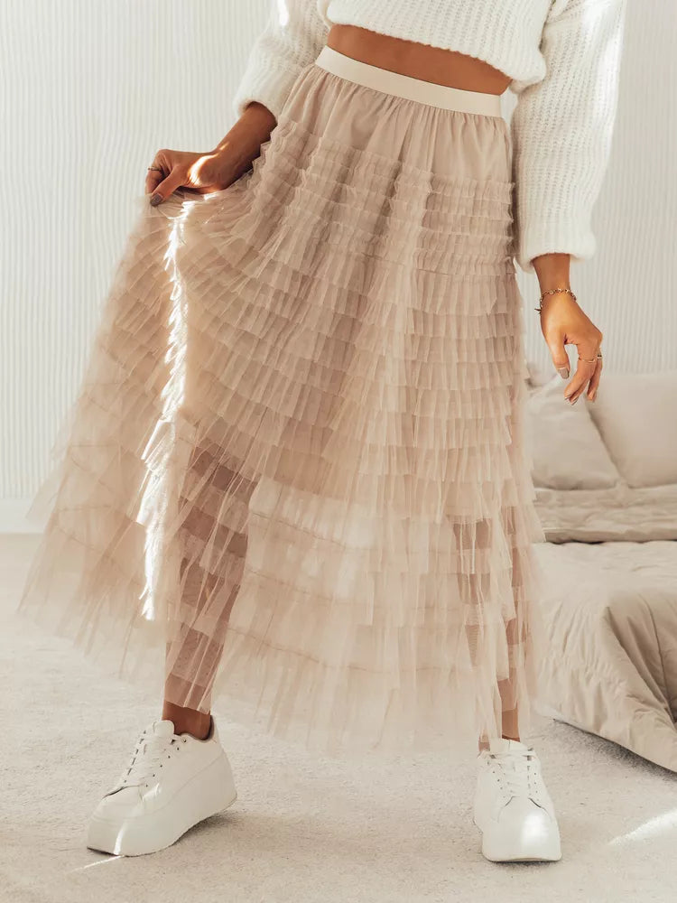 Sieviešu brūni svārki Pastella