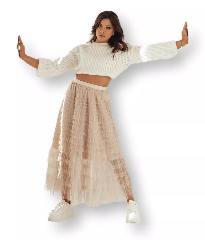 Sieviešu brūni svārki Pastella