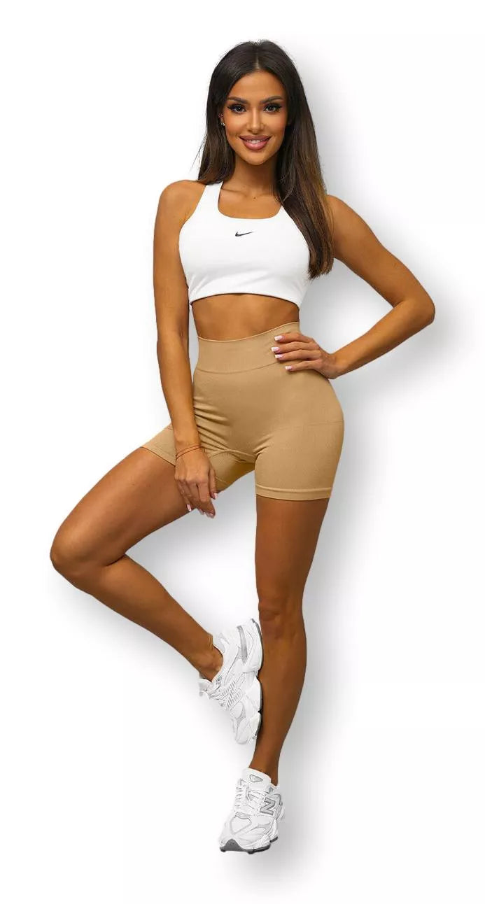 Sieviešu brūni baikeru šorti Odom