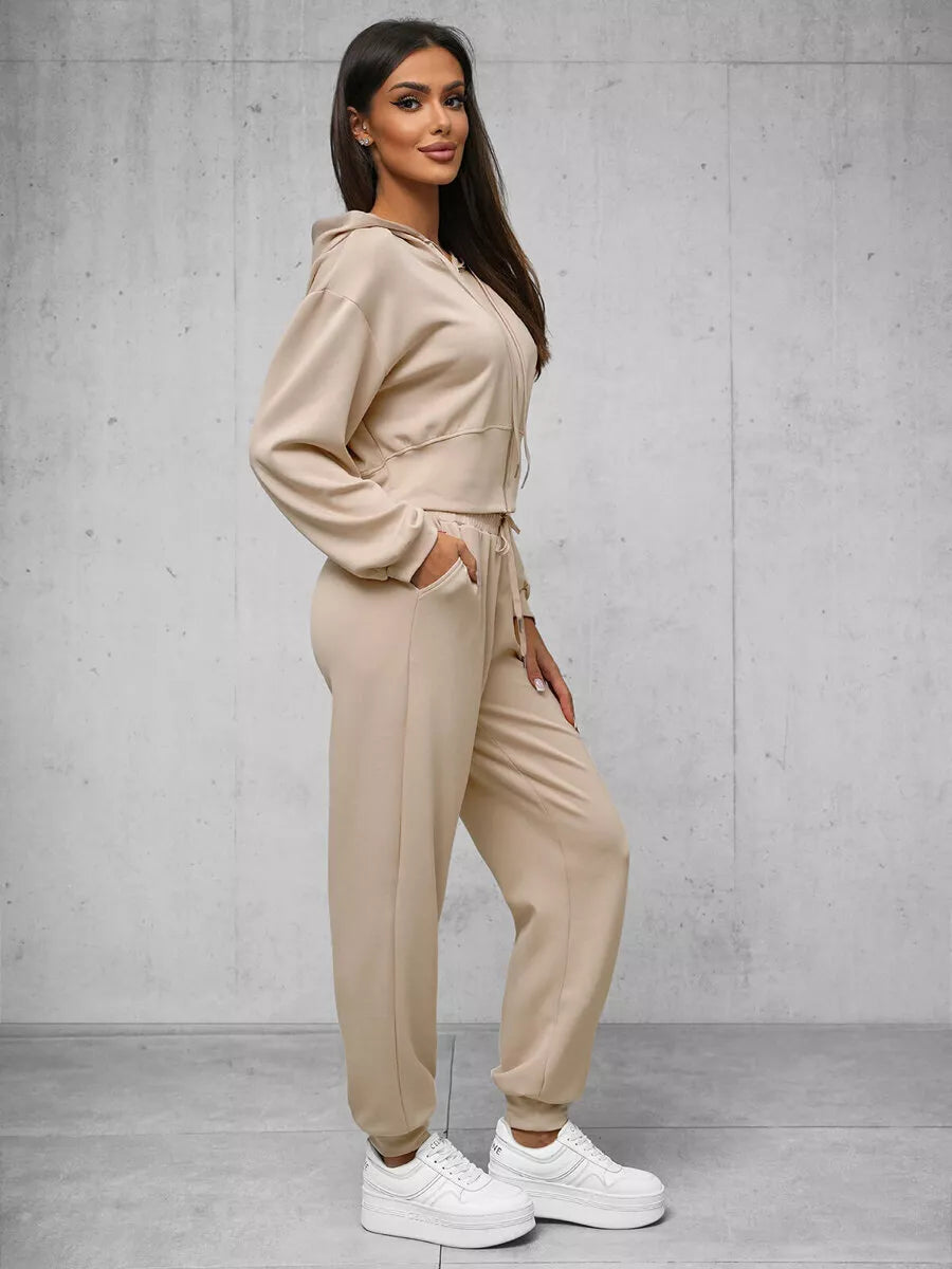 Sieviešu brūns brīvā laika apģērbu komplekts Tiny.