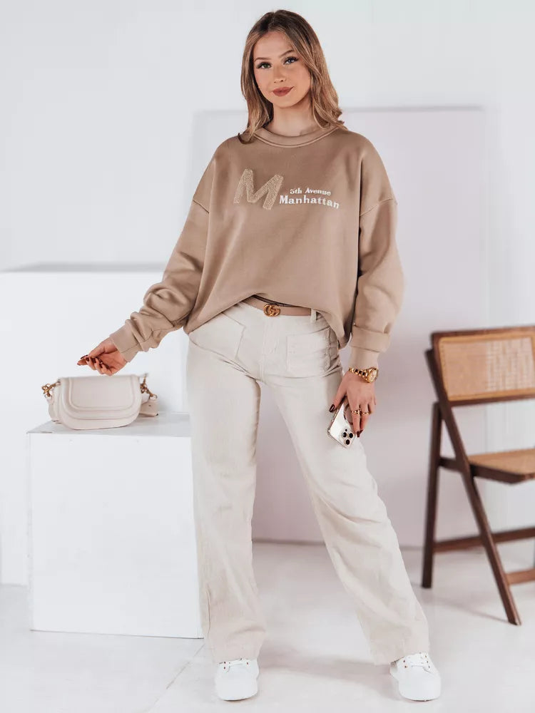 Sieviešu brūns džemperis Aven