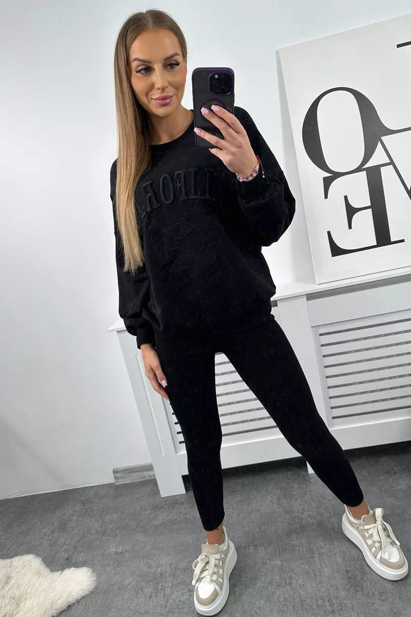 Sieviešu melns komplekts California