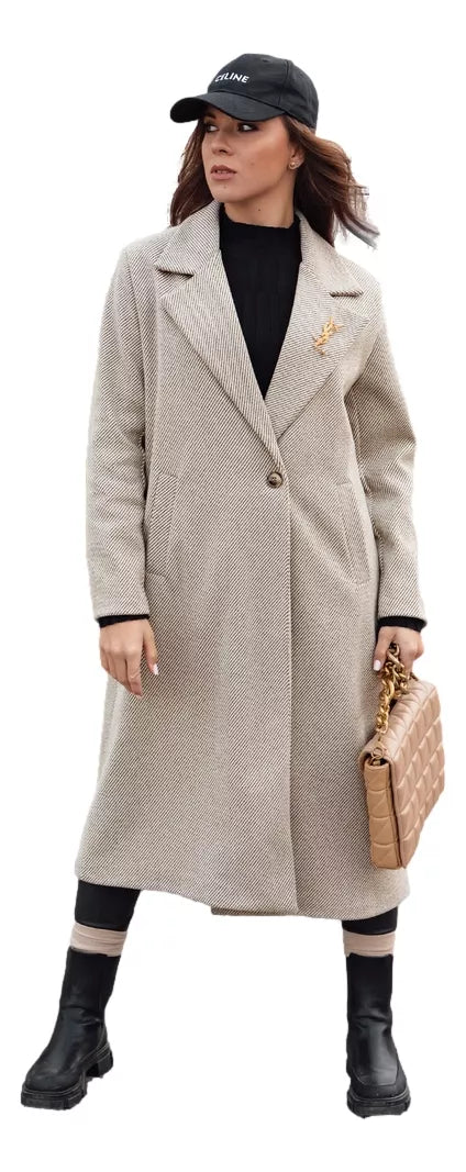 Sieviešu brūns mētelis Abel