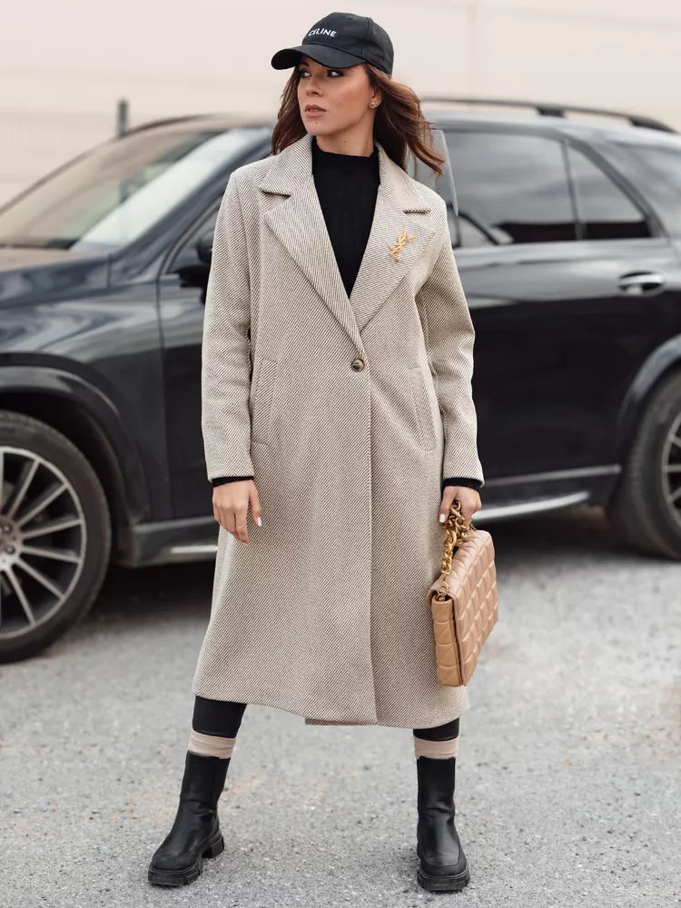 Sieviešu brūns mētelis Abel