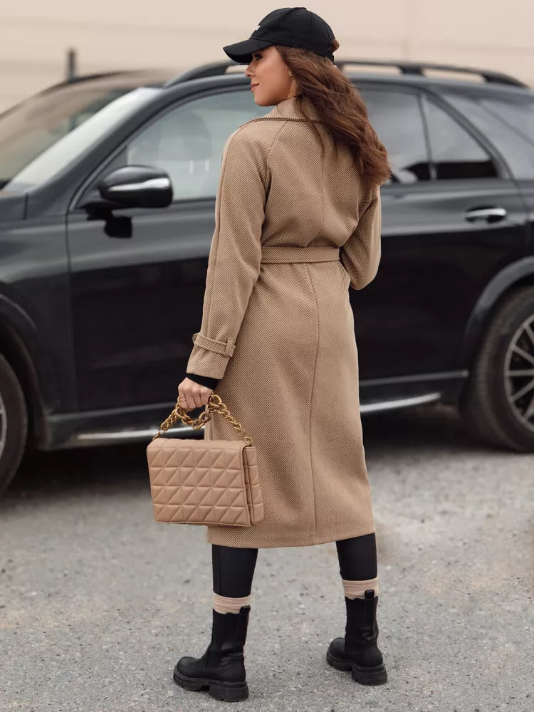 Sieviešu brūns mētelis Cameli