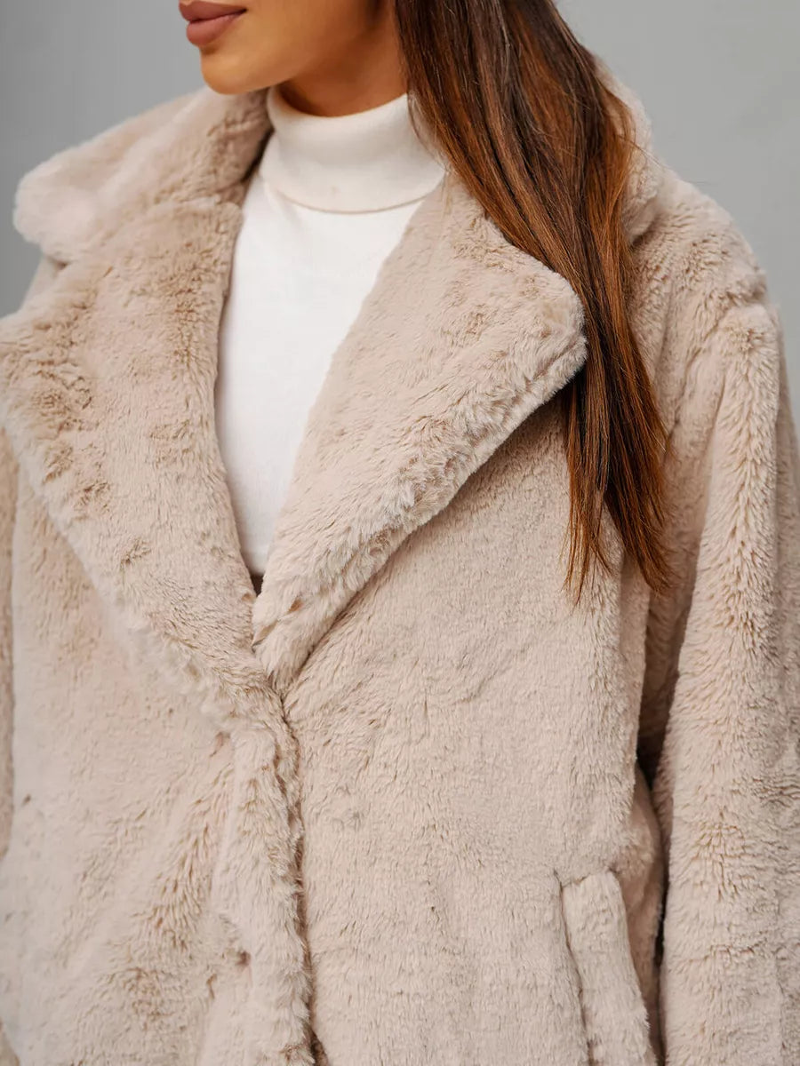 Sieviešu brūns mētelis Klara