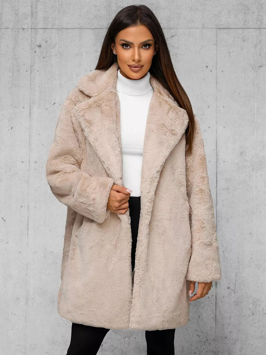 Sieviešu brūns mētelis Klara