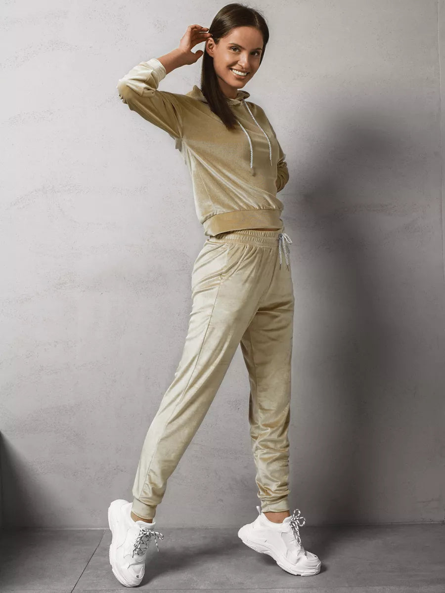 Bēšs sieviešu sporta komplekts Gabi