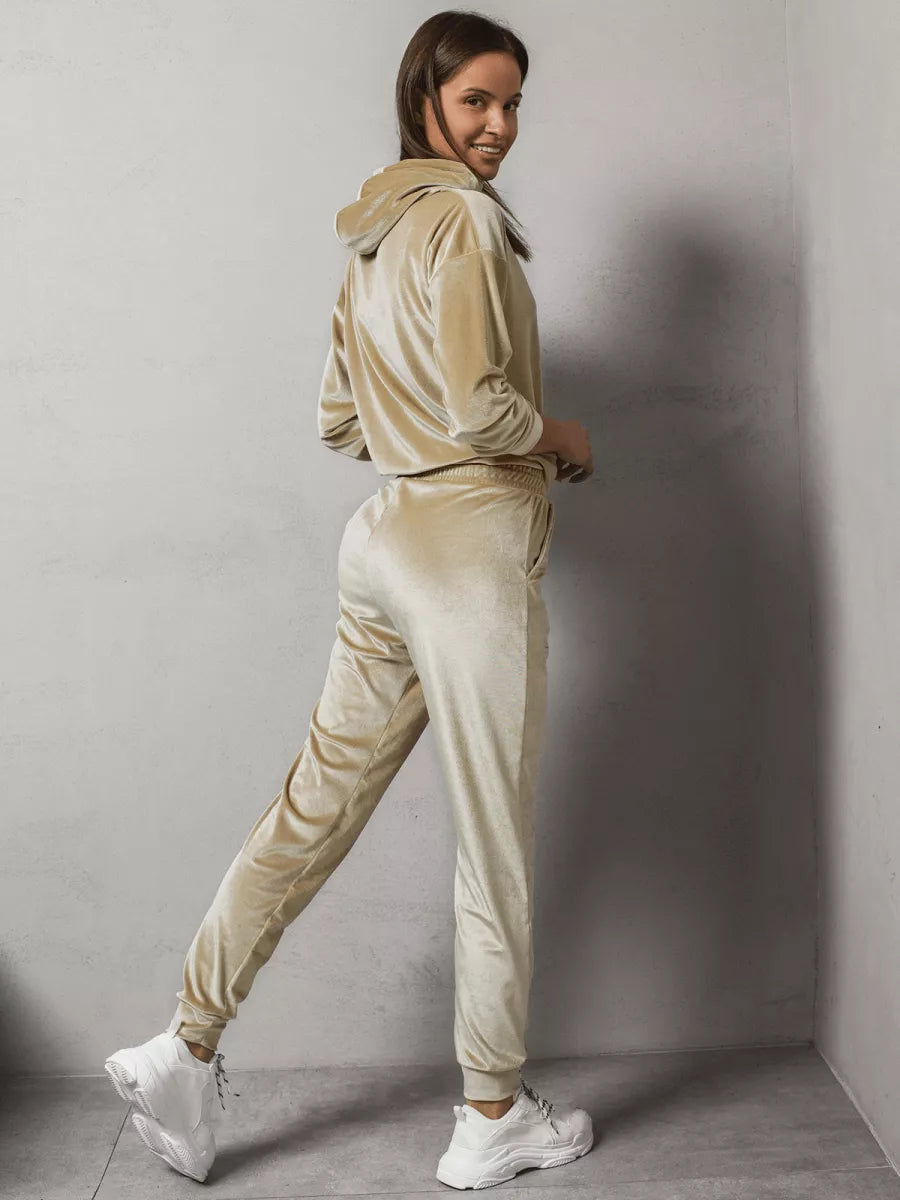 Bēšs sieviešu sporta komplekts Gabi