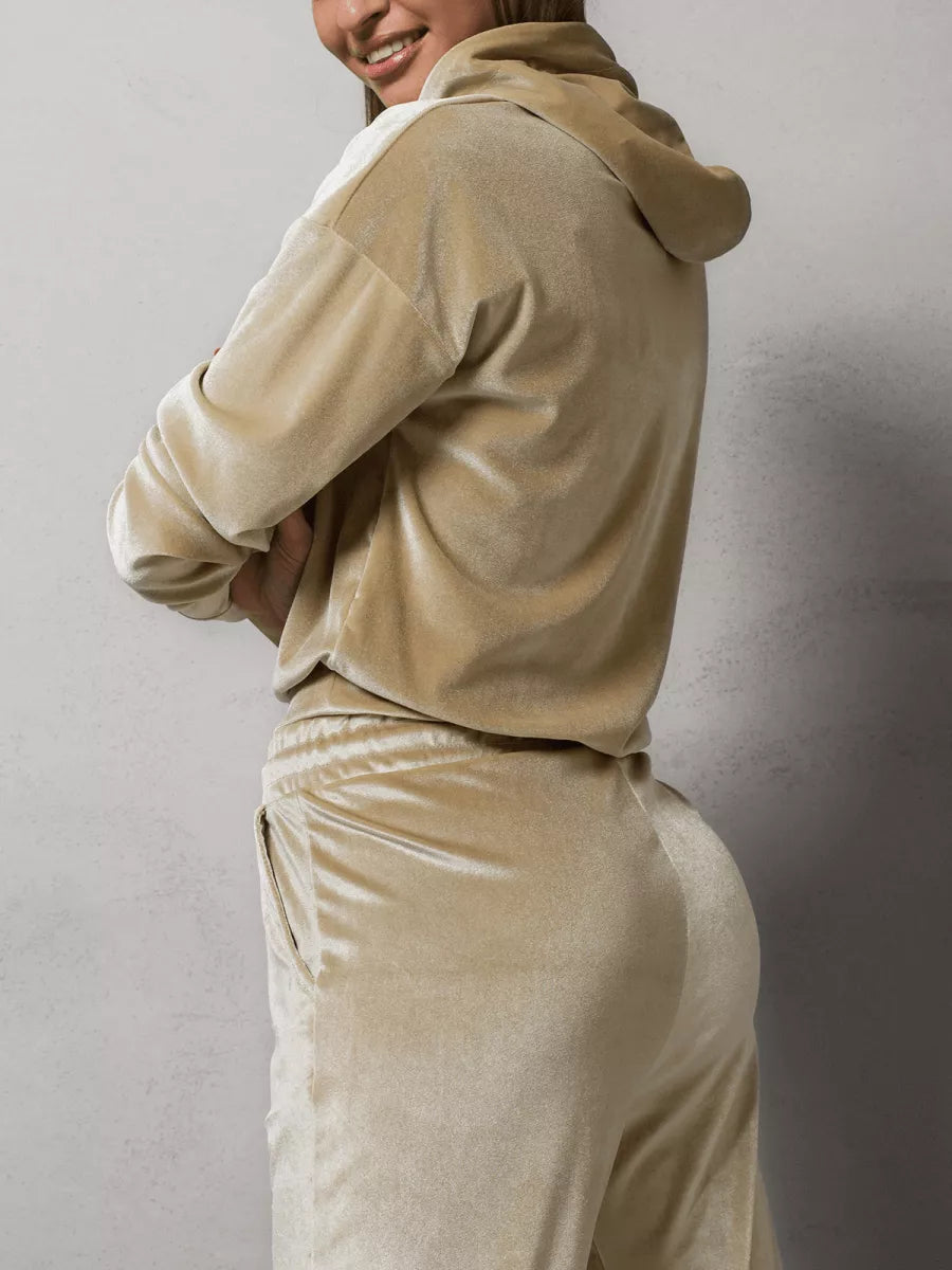 Bēšs sieviešu sporta komplekts Gabi