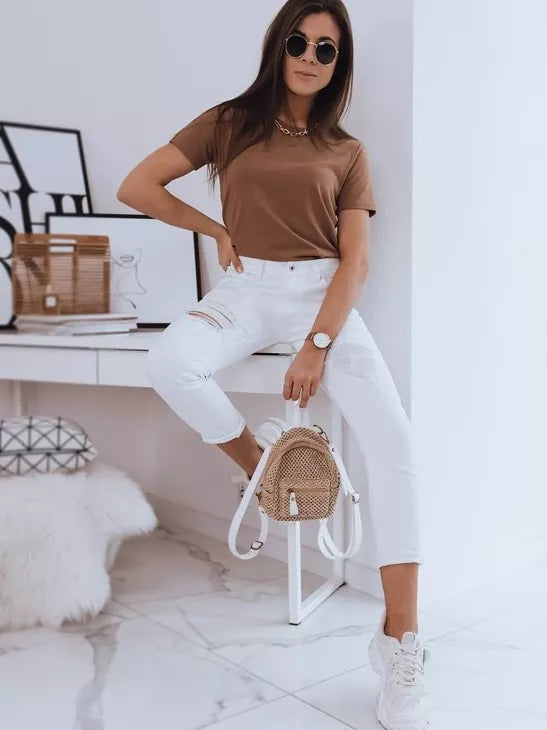 Sieviešu brūns T-krekls Mayla