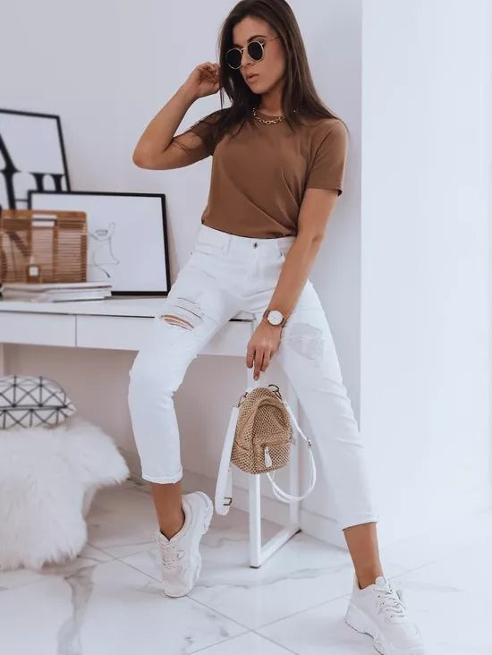 Sieviešu brūns T-krekls Mayla