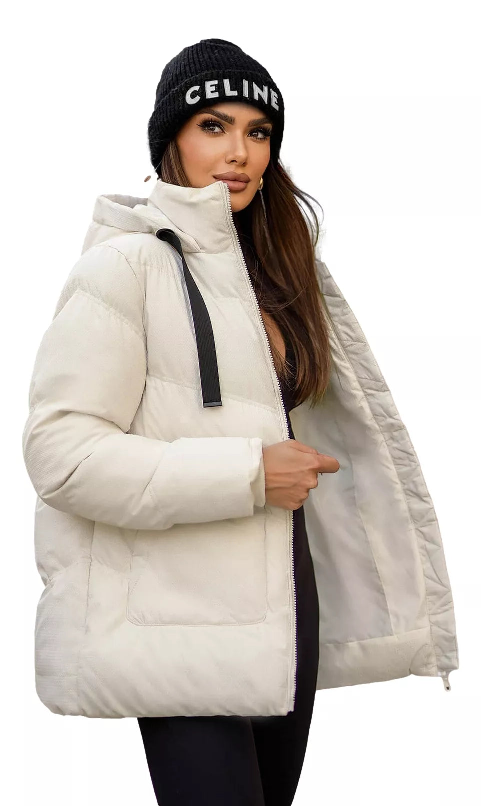 Sieviešu brūna jaka Emerit