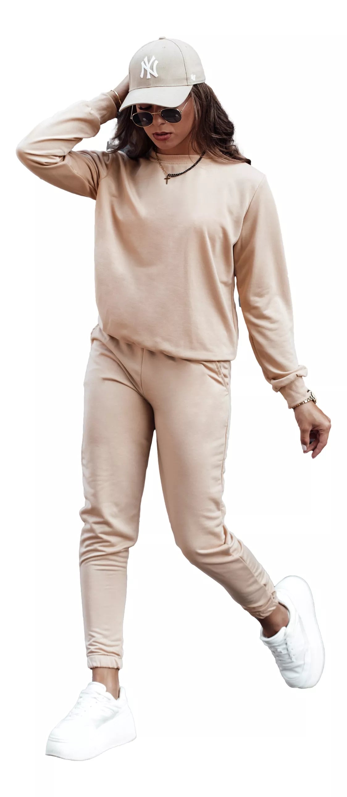 Sieviešu gaiši brūns komplekts Milin.