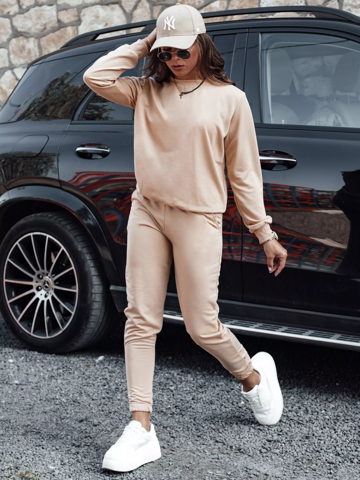 Sieviešu gaiši brūns komplekts Milin.