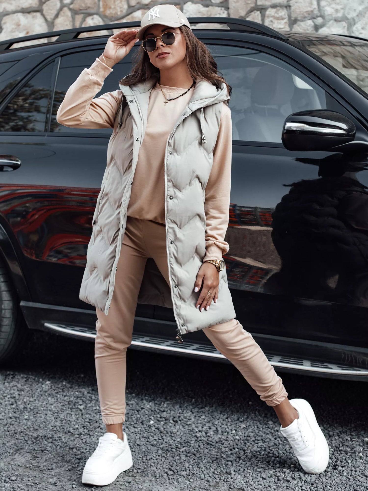 Sieviešu gaiši brūns komplekts Milin.