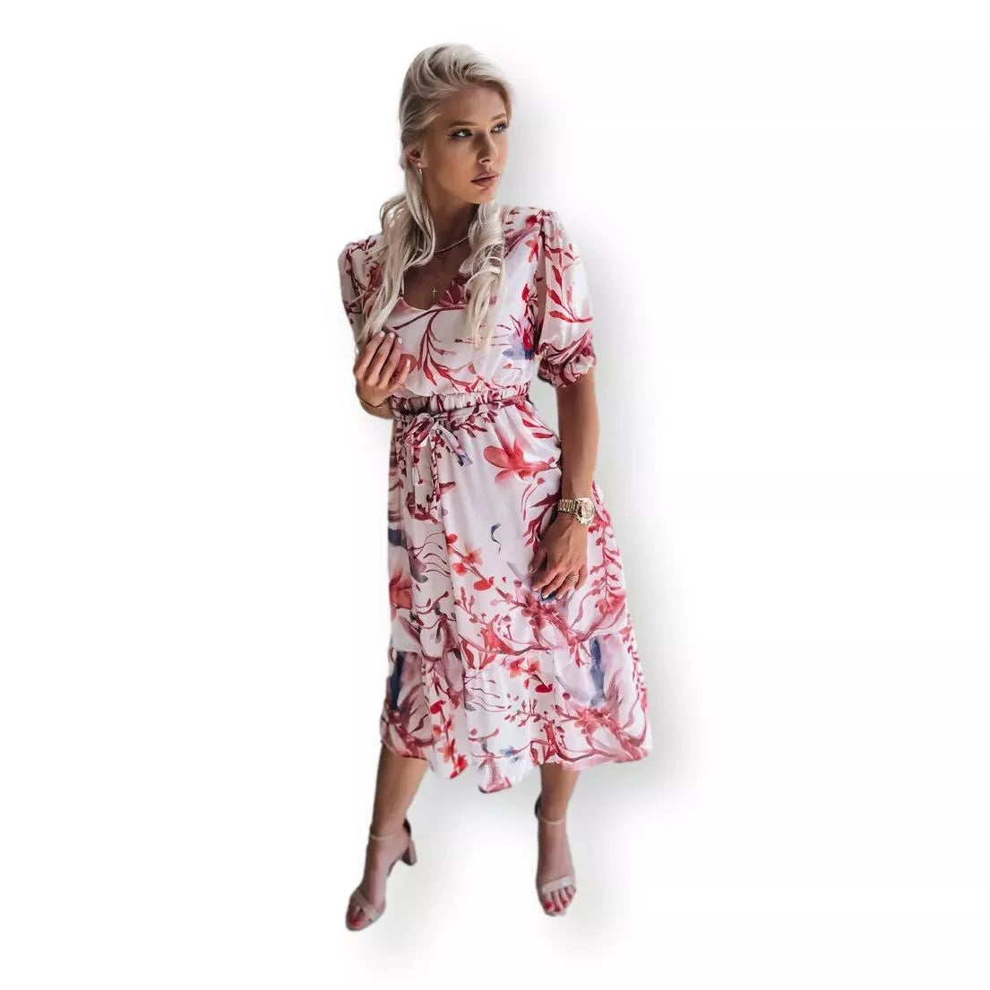 Sieviešu gaiši rozā kleita Selia