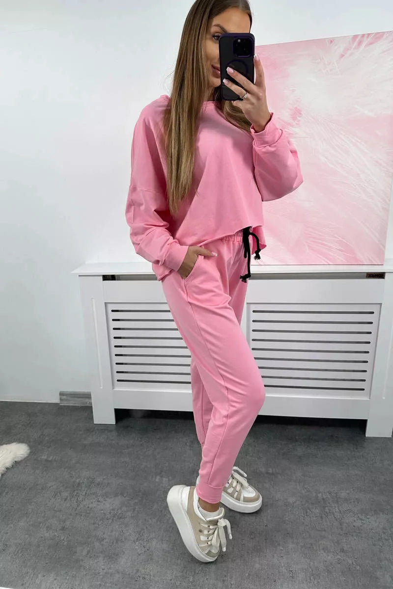 Sieviešu gaiši rozā komplekts Evoli.