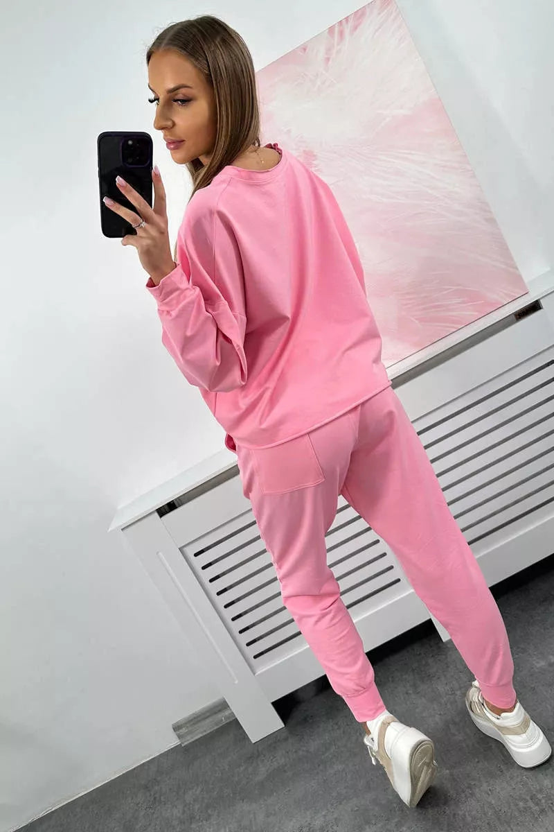 Sieviešu gaiši rozā komplekts Evoli.