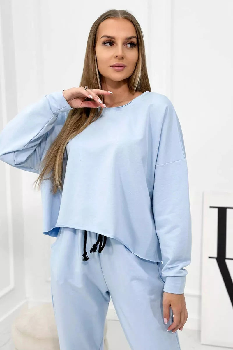 Sieviešu gaiši zils komplekts Evoli.