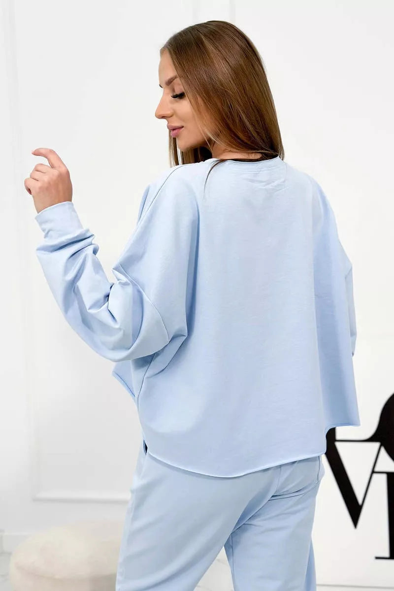 Sieviešu gaiši zils komplekts Evoli.