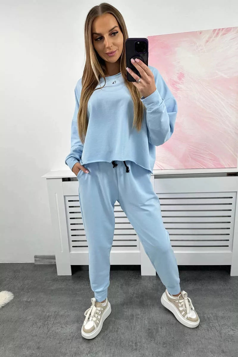 Sieviešu gaiši zils komplekts Evoli.