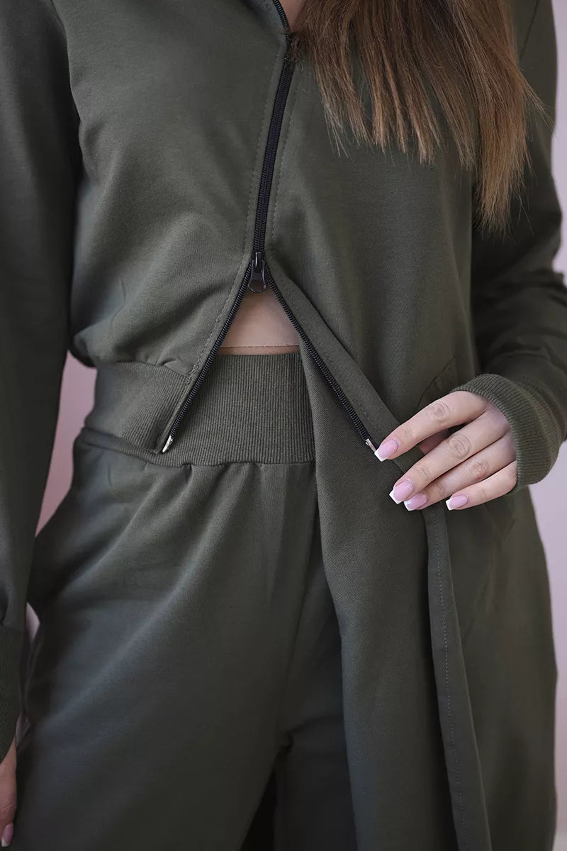 Sieviešu haki krāsas komplekts Donni