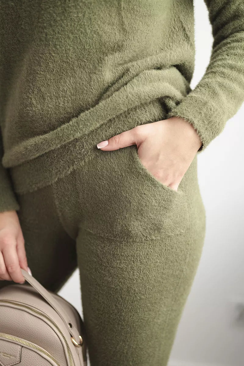 Sieviešu haki krāsas komplekts Minky 