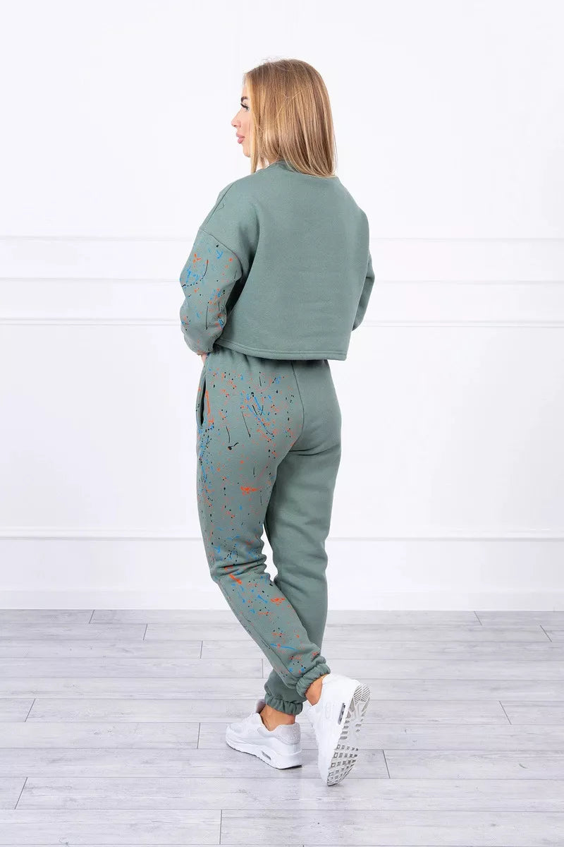 Sieviešu haki krāsas komplekts Splash.