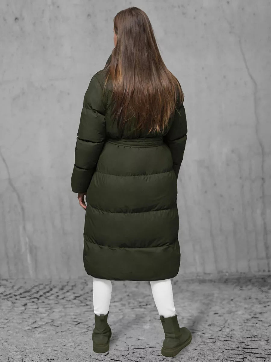 Sieviešu haki krāsas mētelis Korper