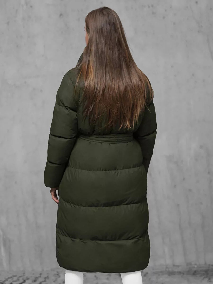 Sieviešu haki krāsas mētelis Korper