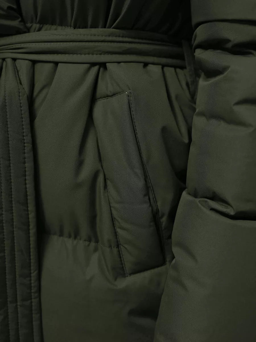 Sieviešu haki krāsas mētelis Korper