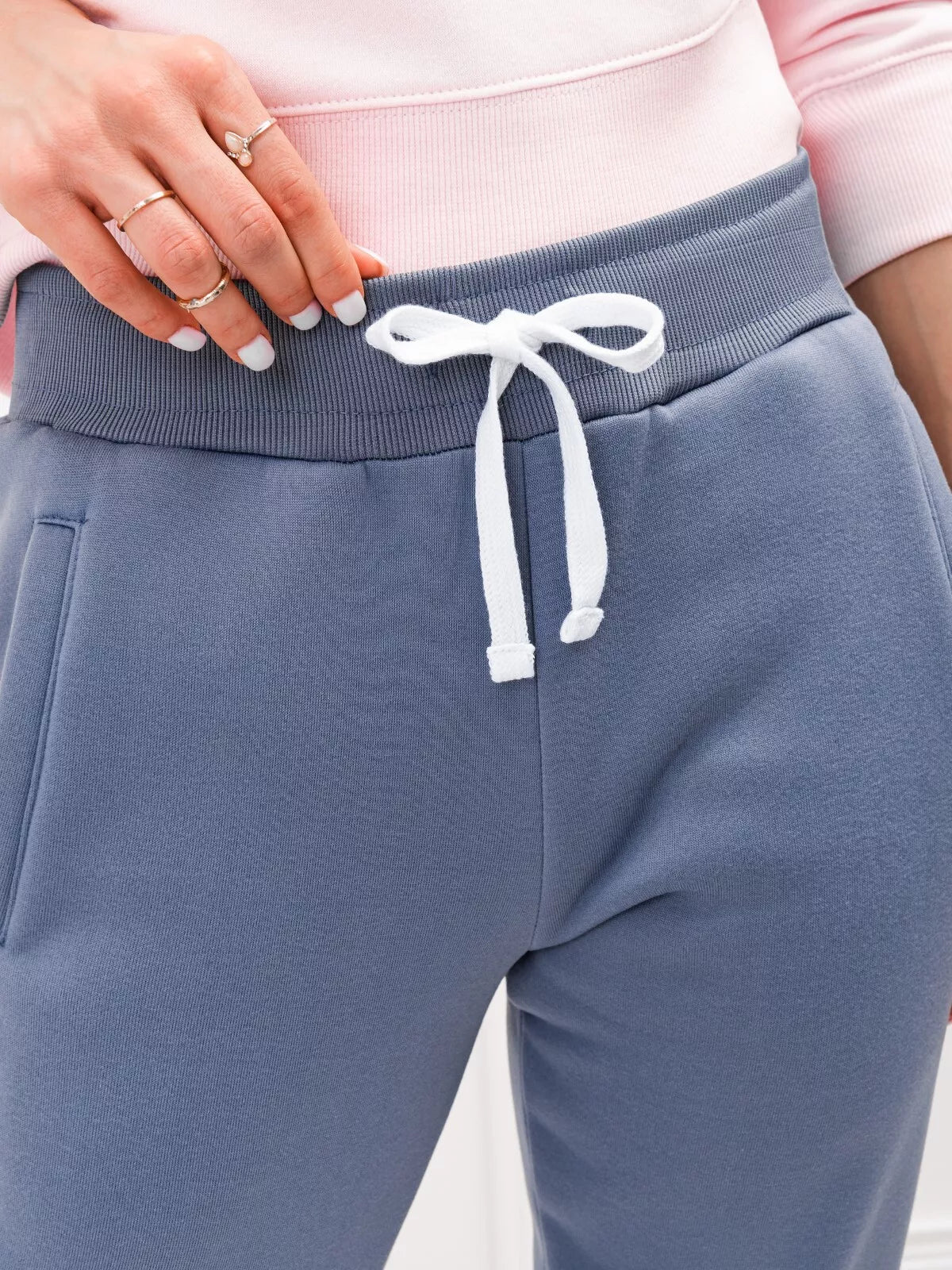 Sieviešu zilas ikdienas bikses Lilit