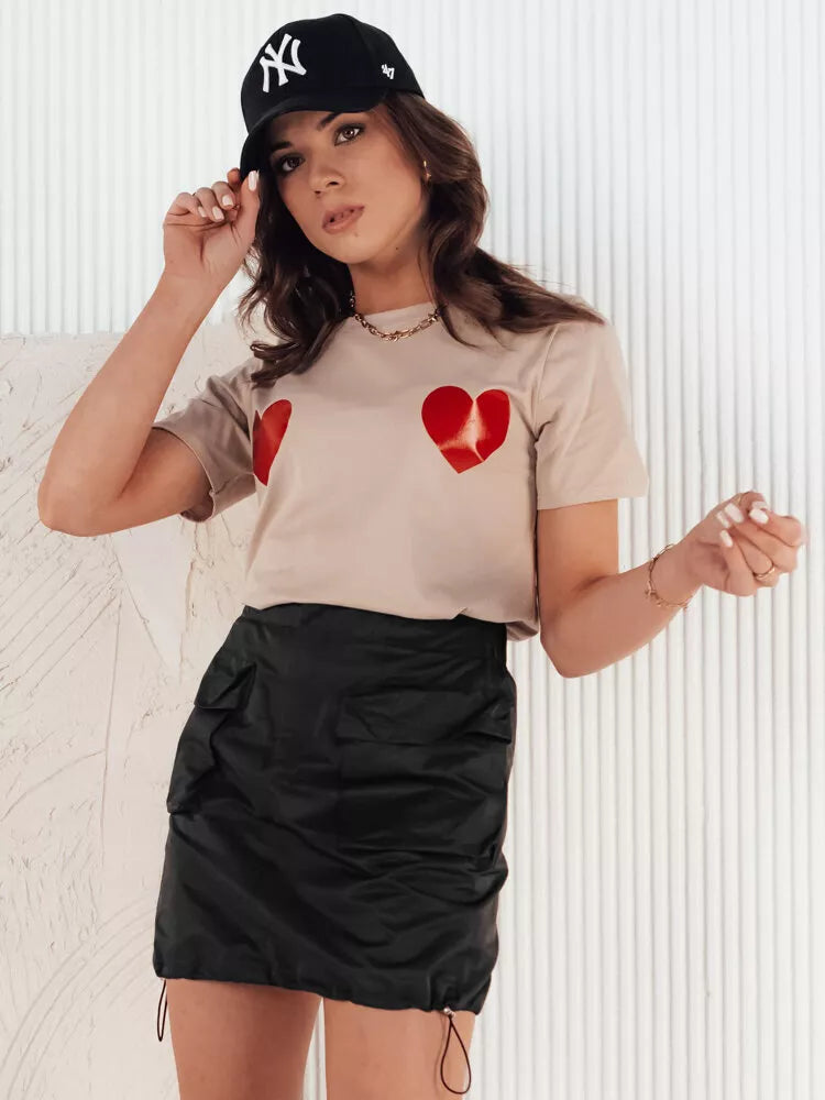 Īsi sieviešu melni svārki Quilla