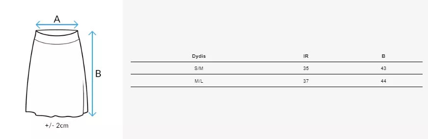Īsi sieviešu melni svārki Quilla