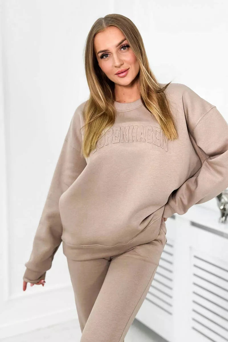 Sieviešu smilšu krāsas komplekts Copenhagen.