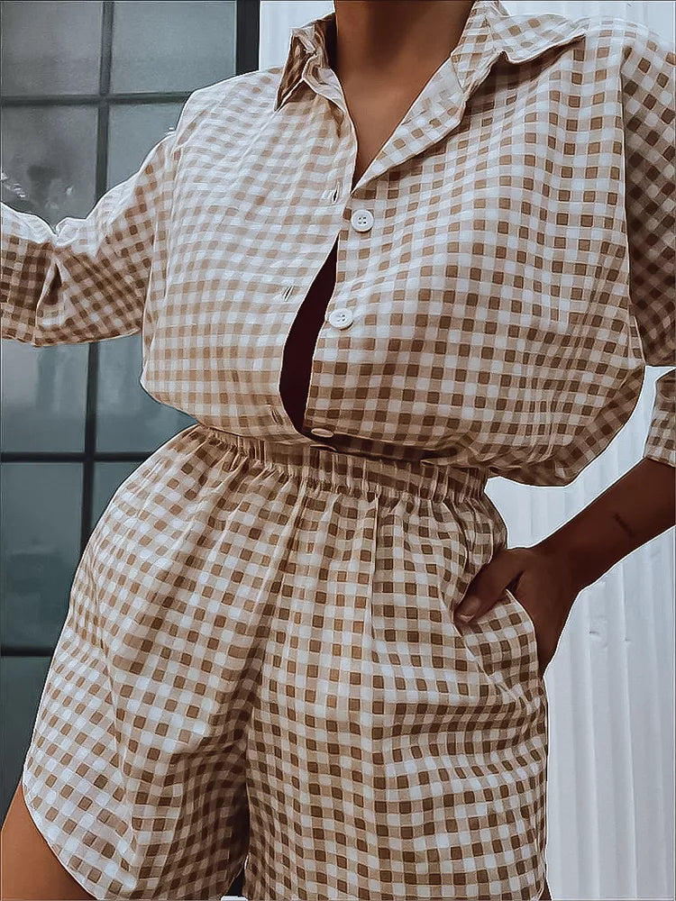 Sieviešu brūns komplekts Osam