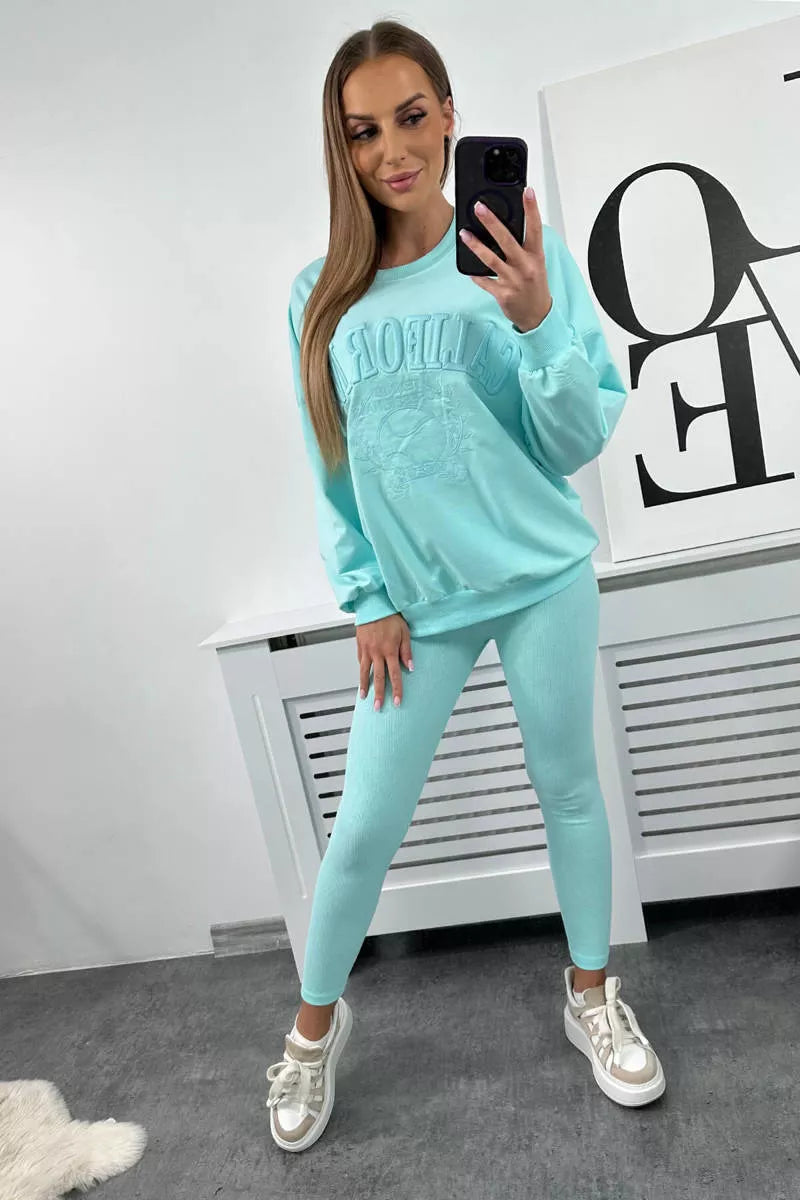 Sieviešu piparmētru krāsas komplekts California