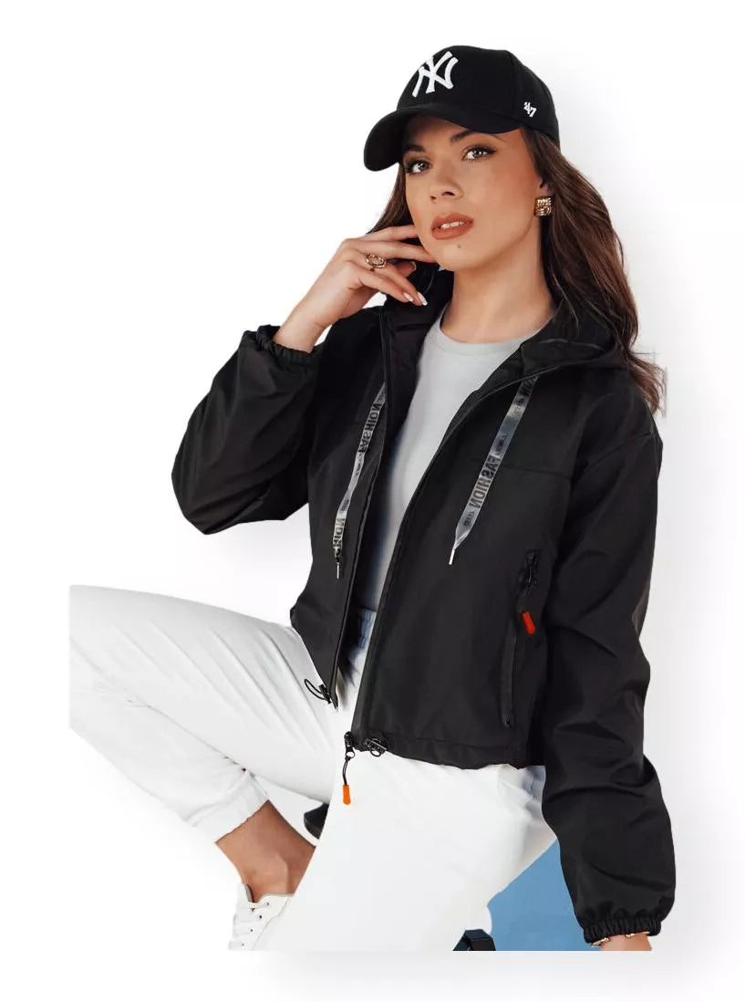 Sieviešu melna jaka Alon