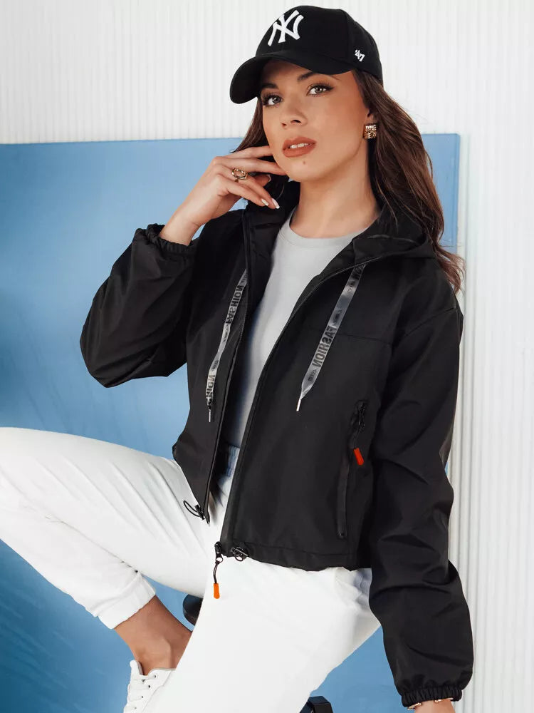 Sieviešu melna jaka Alon