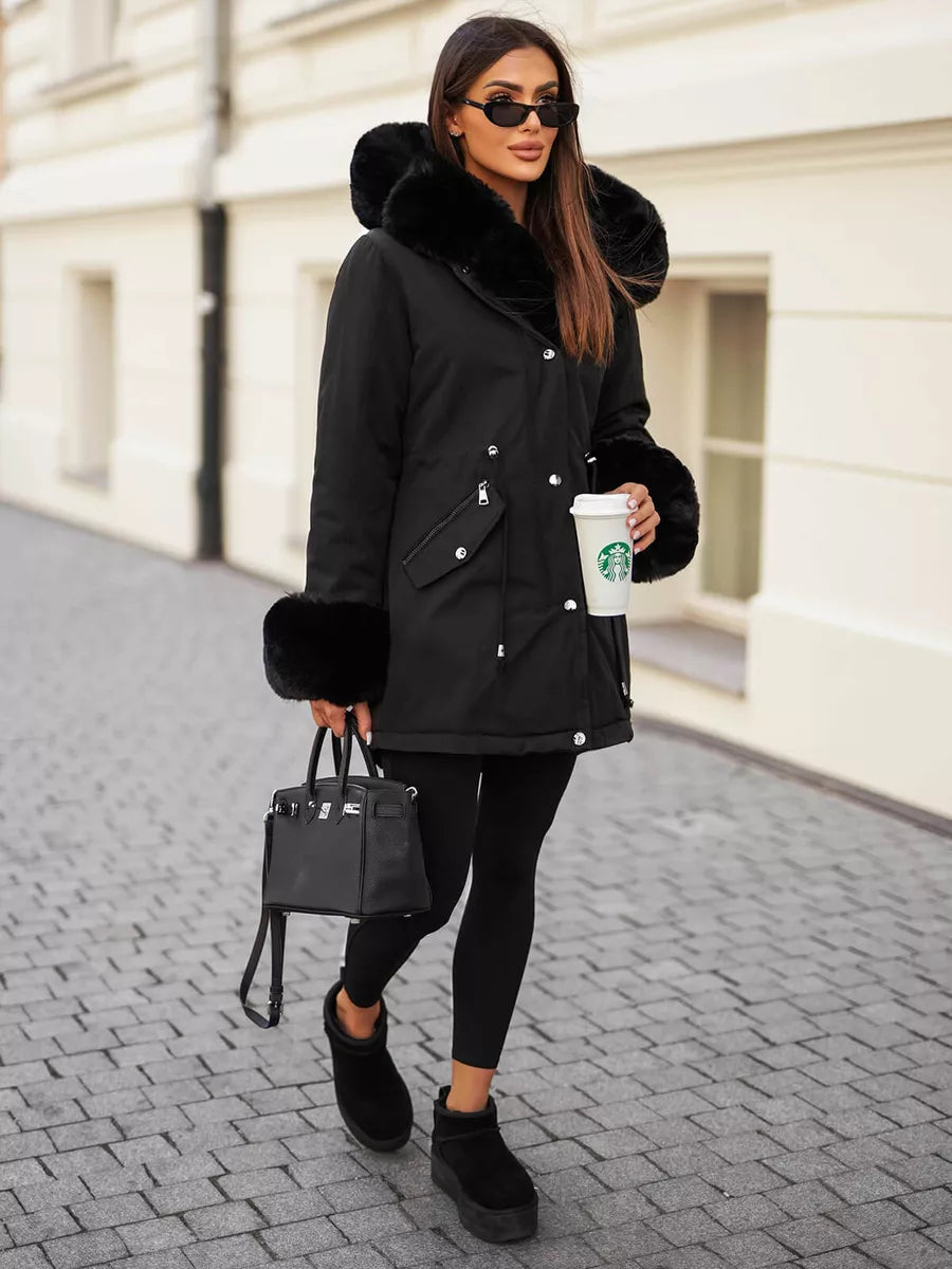 Sieviešu melna jaka Gibon