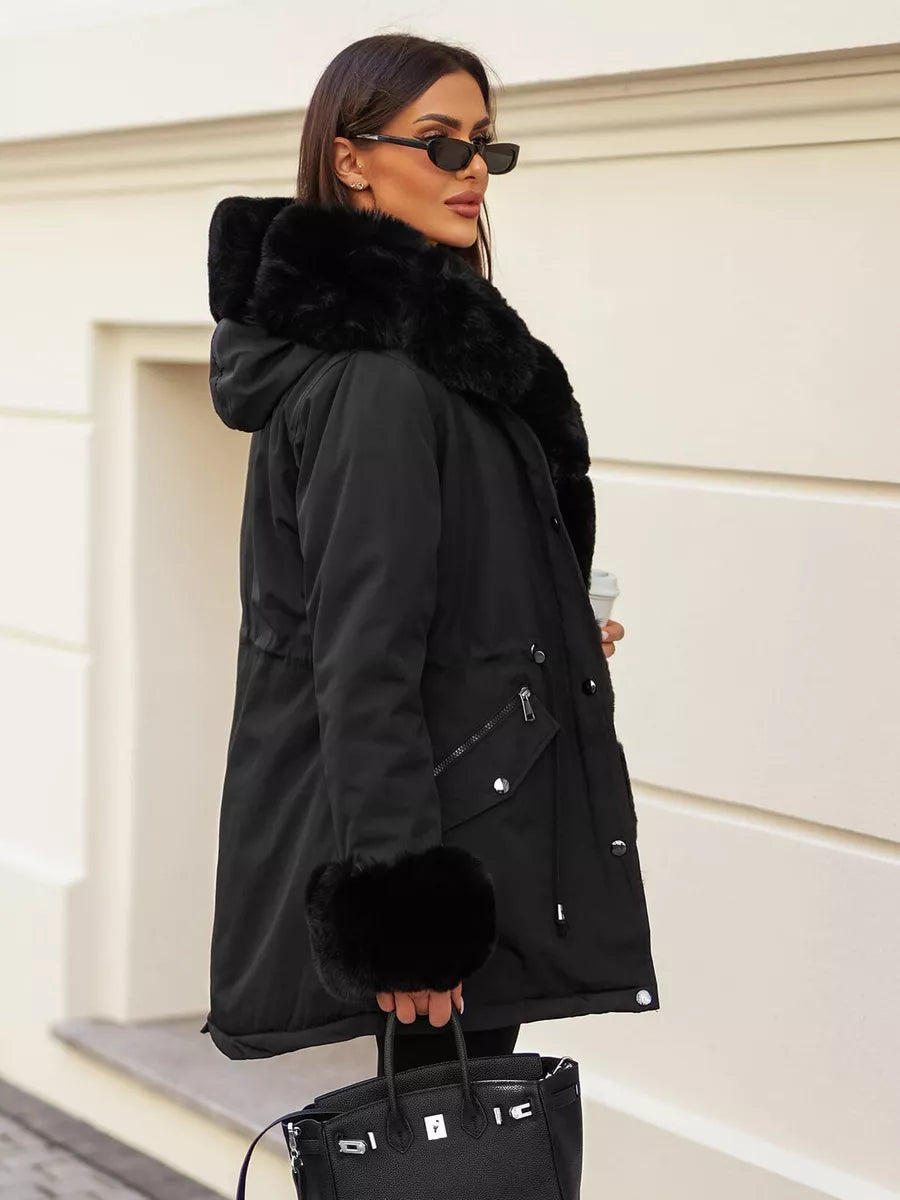 Sieviešu melna jaka Gibon