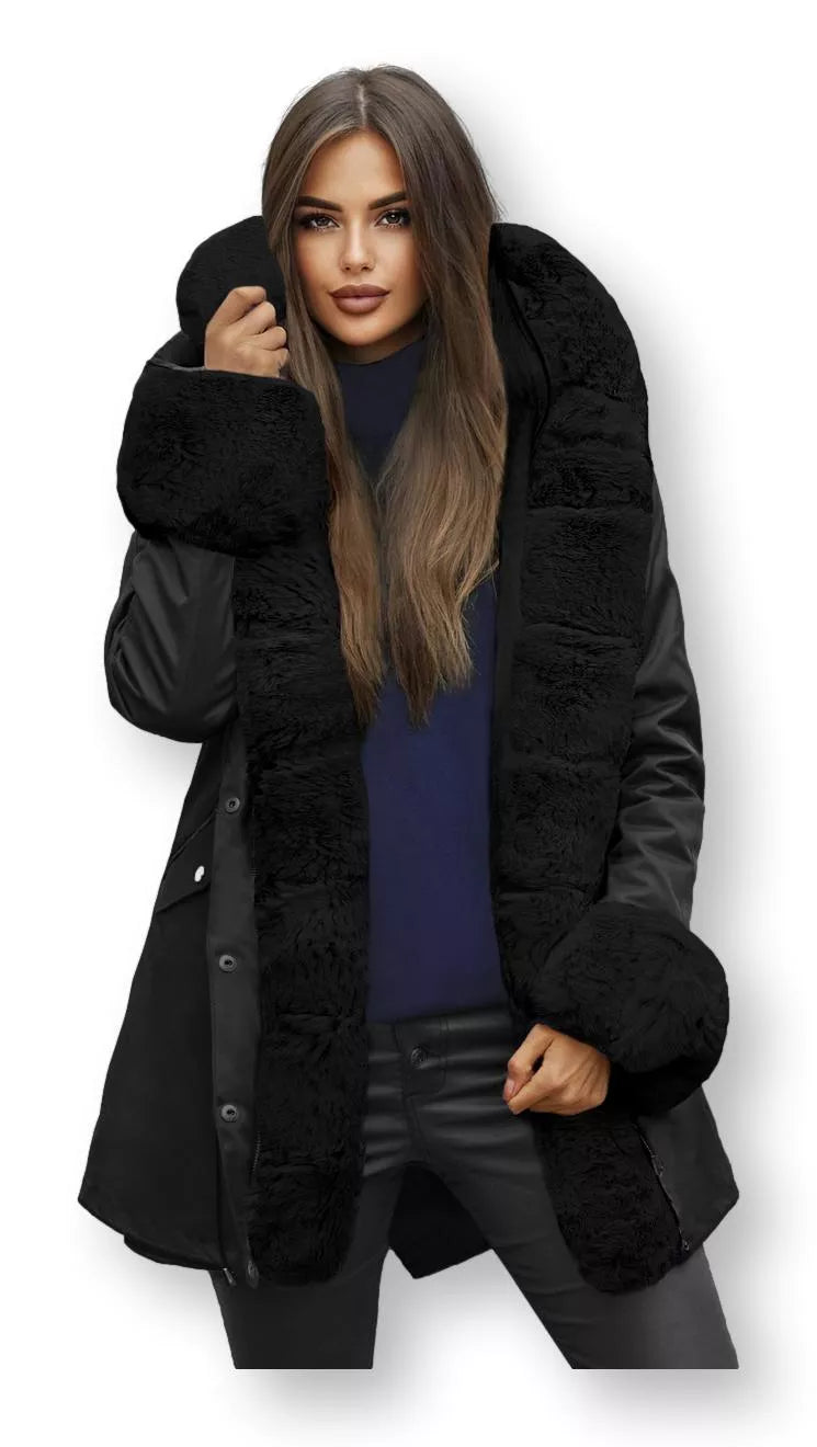 Sieviešu melna jaka Gibon