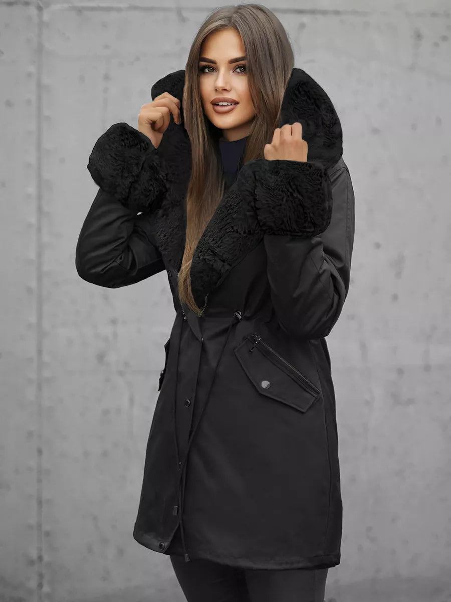 Sieviešu melna jaka Gibon