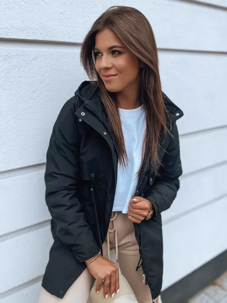 Sieviešu melna jaka Golir