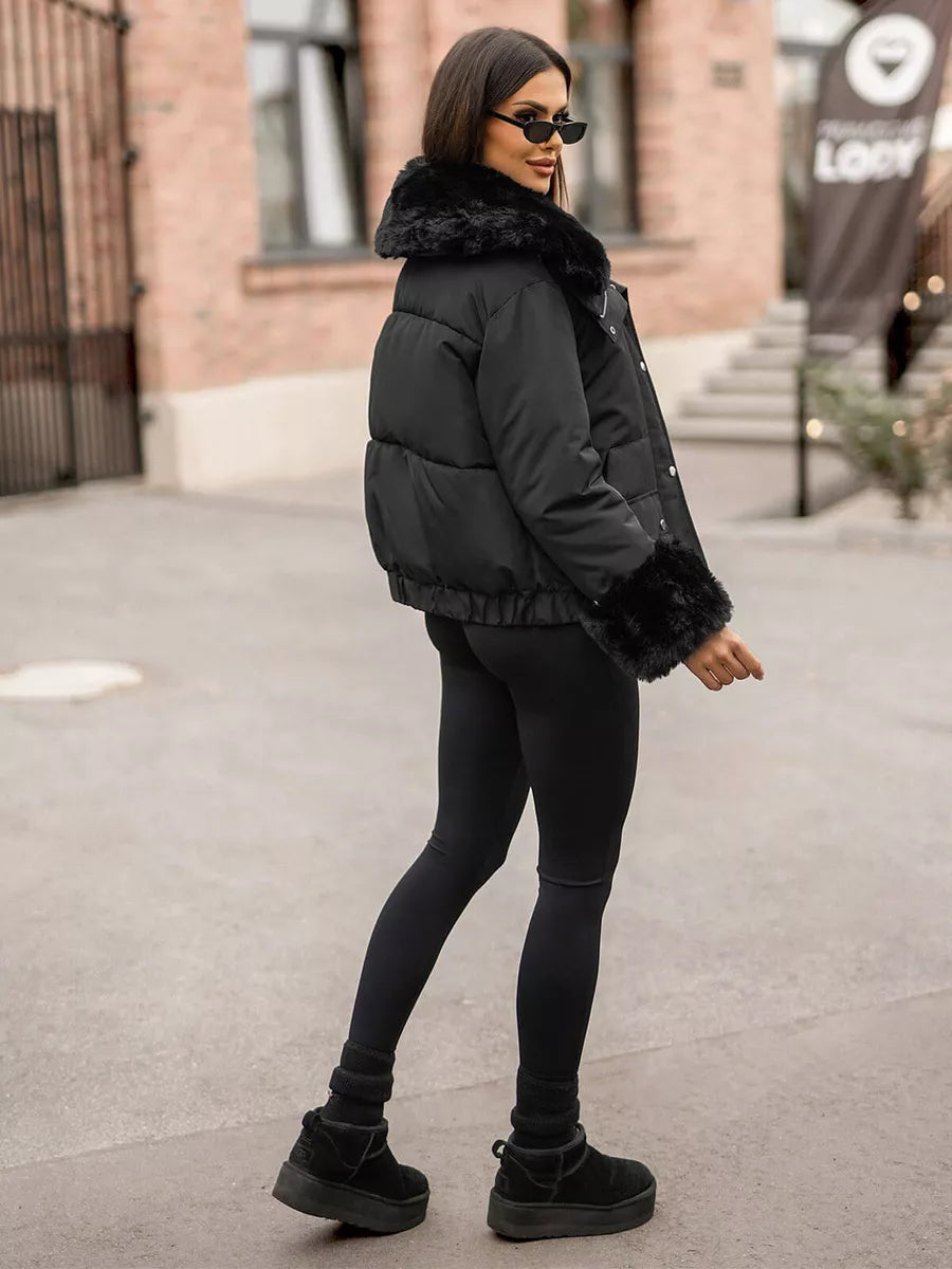 Sieviešu melna jaka Lara